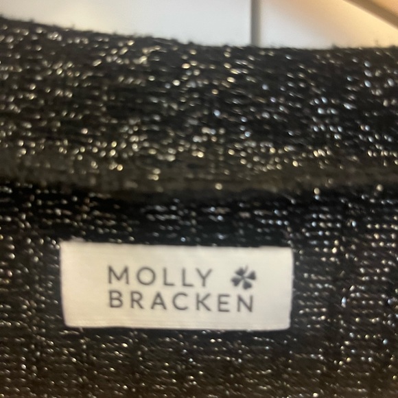 Molly Bracken Black elegant Cardigan with lace trim - Picture 3 of 3